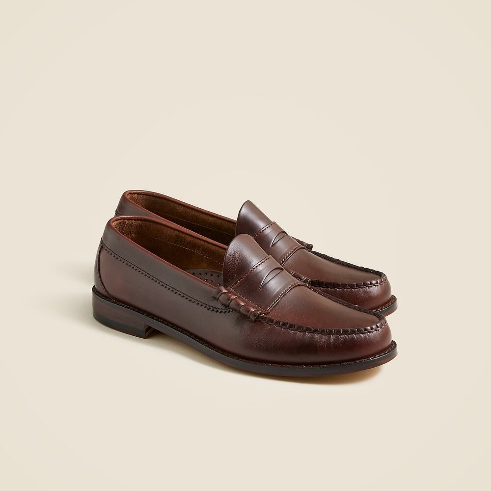 J. Crew Men's Camden Loafers With Leather Soles Whiskey Brown Size 8.5 Nwob